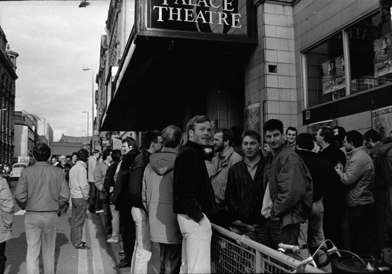 Outside the Palace Theatre